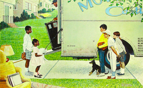 norman rockwell - moving day