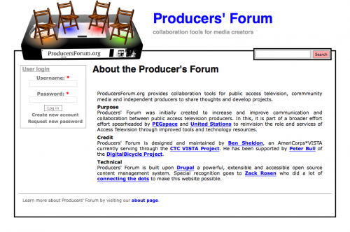 About the Producer's Forum - Producers' Forum_1243800321575