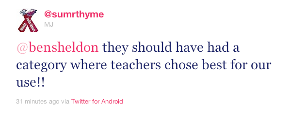 Donorschoose Feedback category