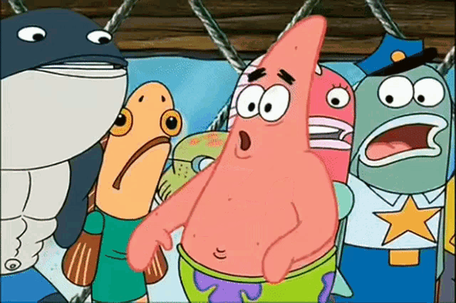 Push it Patrick GIF